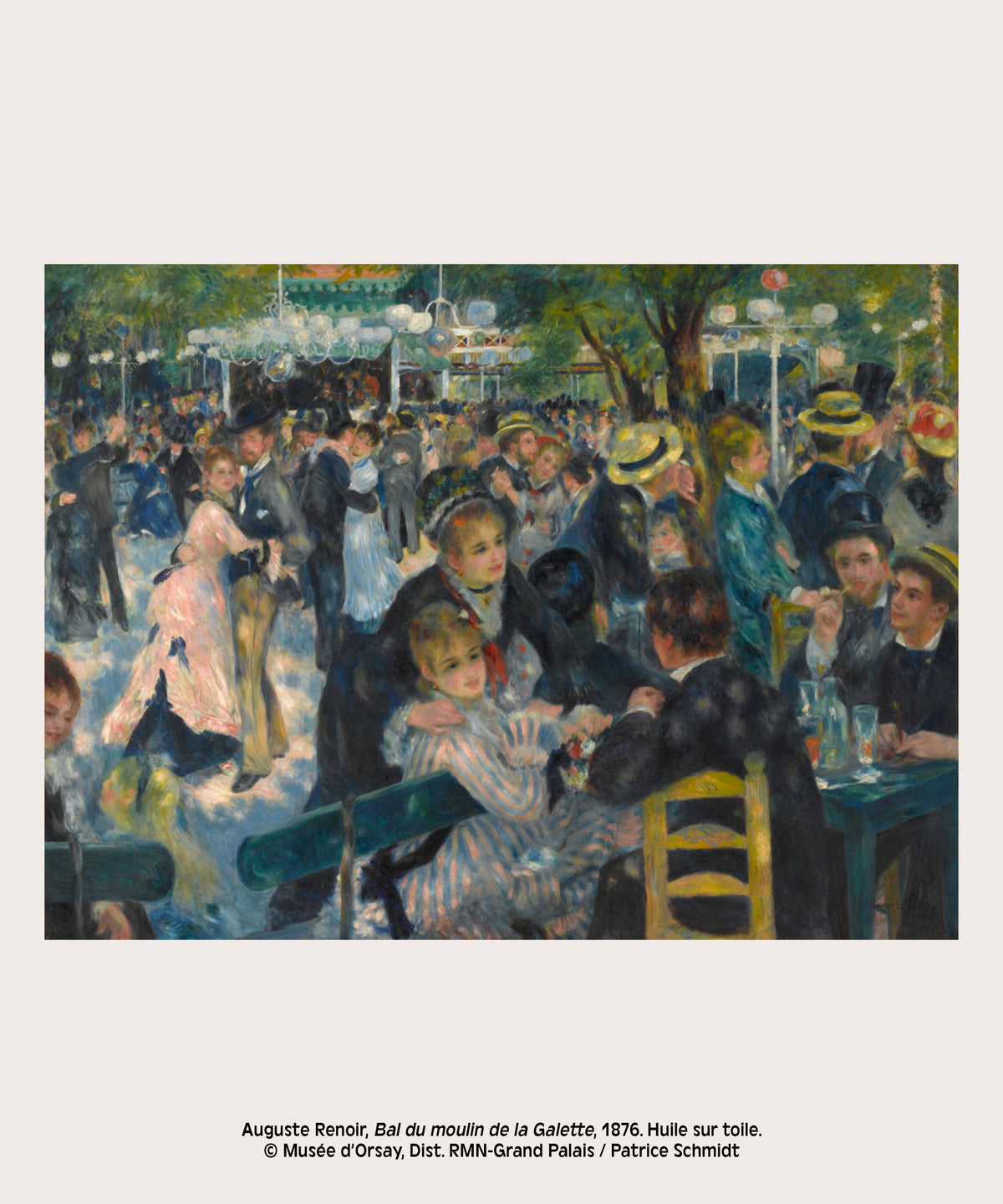 KIBLIND Atelier - BAL DU MOULIN DE LA GALETTE María Jesús Contreras (A3 Print)
