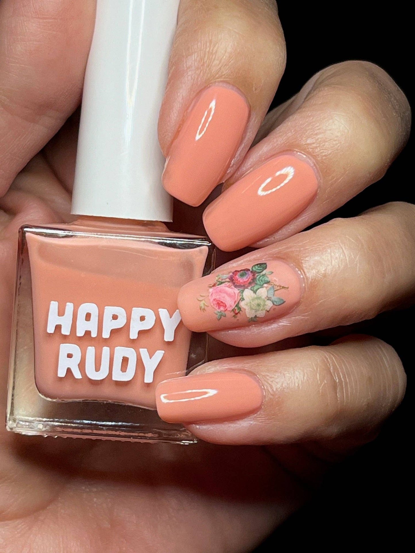 Happy Rudy - Bacchanal | Vegan Nail Polish | Pink Coral | Crème