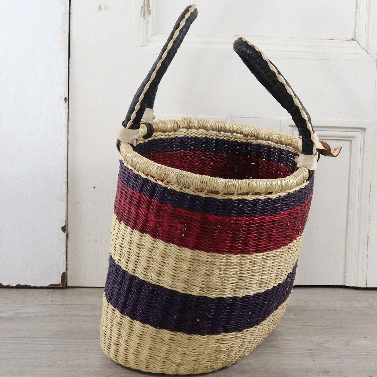 Big Blue Moma - Bolga Basket LARGE OVAL (Variety of Colours)