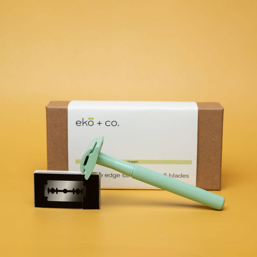 ekö + co. - GREEN Double Edge Safety Razor + Blades – Watson & Lou