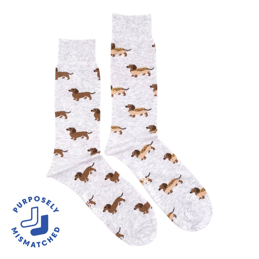 Friday Sock Co. - Men's Hot Dog Wiener Dog Socks
