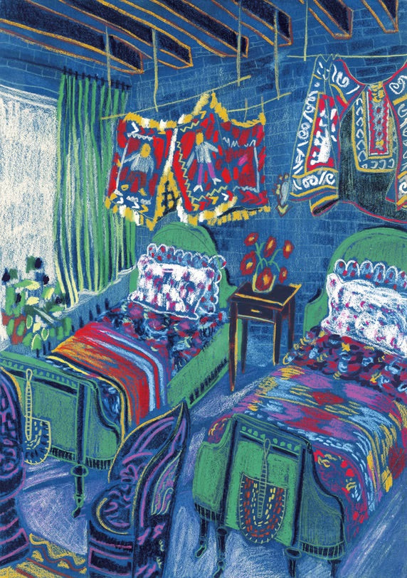 Samantha Chiusolo - MOROCCAN BEDROOM Art Print
