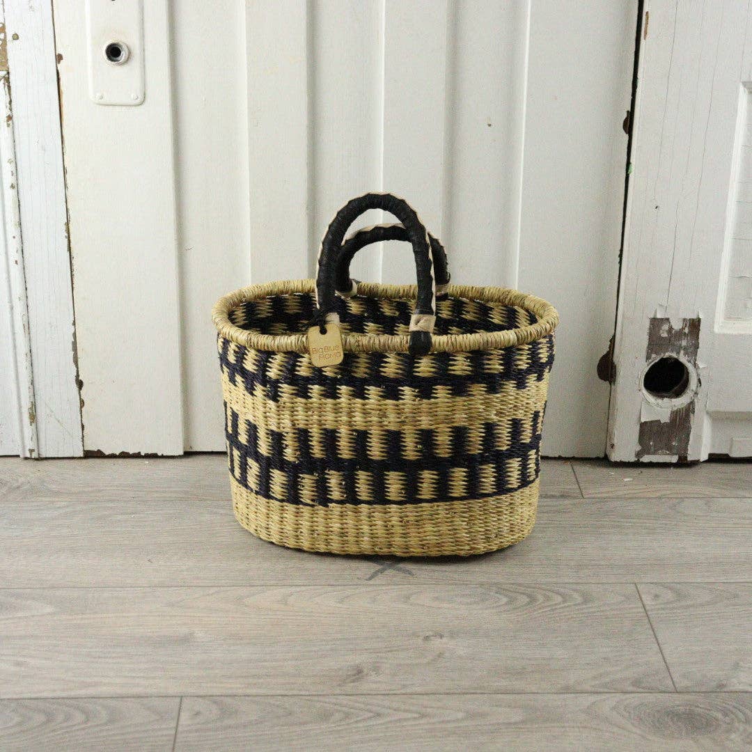 Big Blue Moma - Bolga Basket MEDIUM OVAL (Variety of Colours)