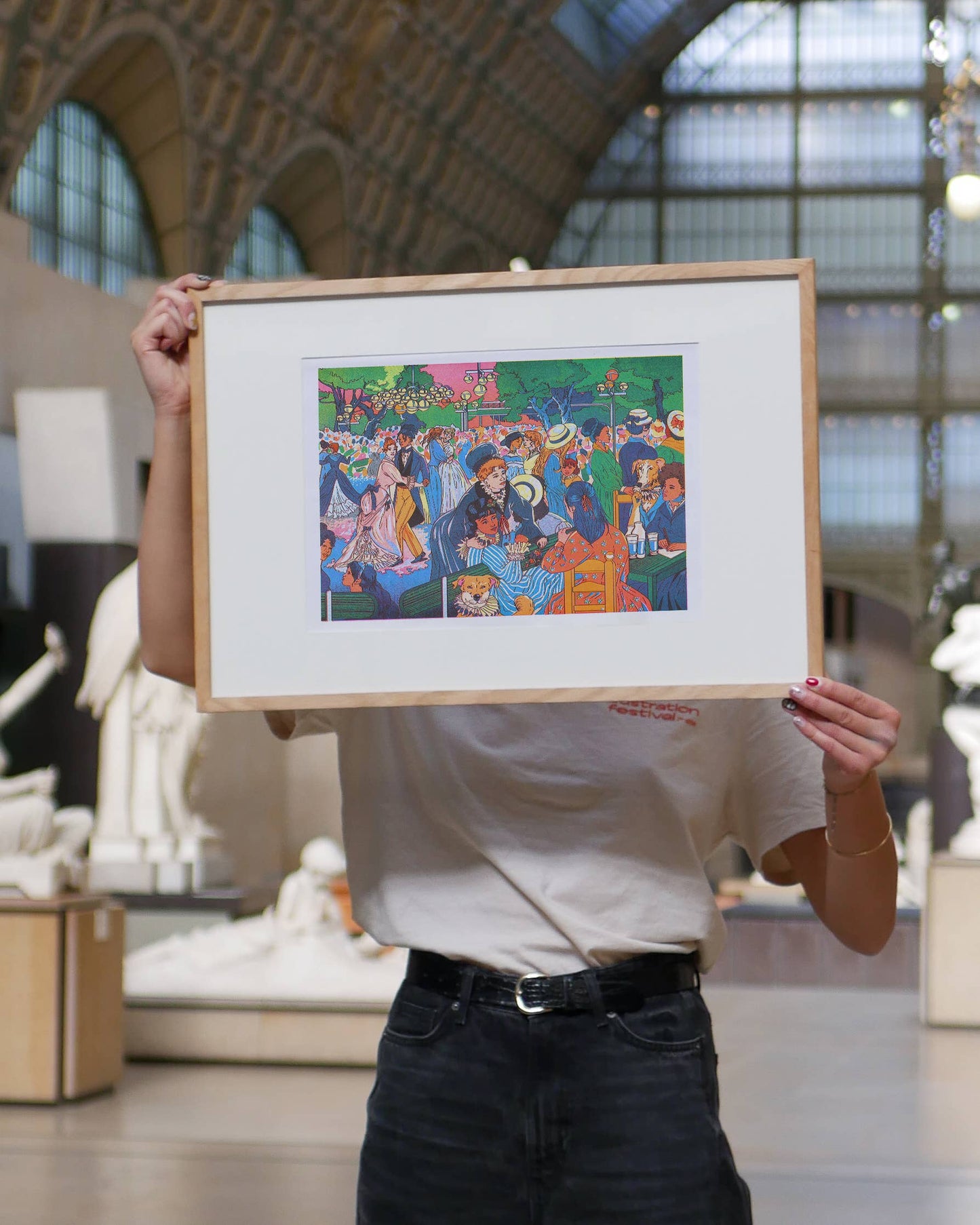 KIBLIND Atelier - BAL DU MOULIN DE LA GALETTE María Jesús Contreras (A3 Print)