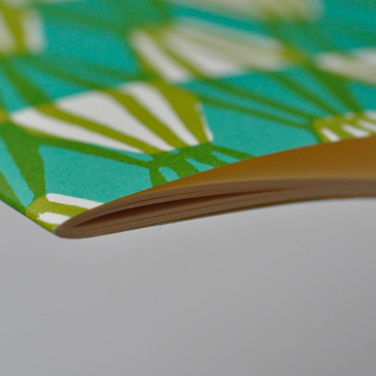 Cambridge Imprint - Exercise Book Threadwork Sap Green and Turquoise
