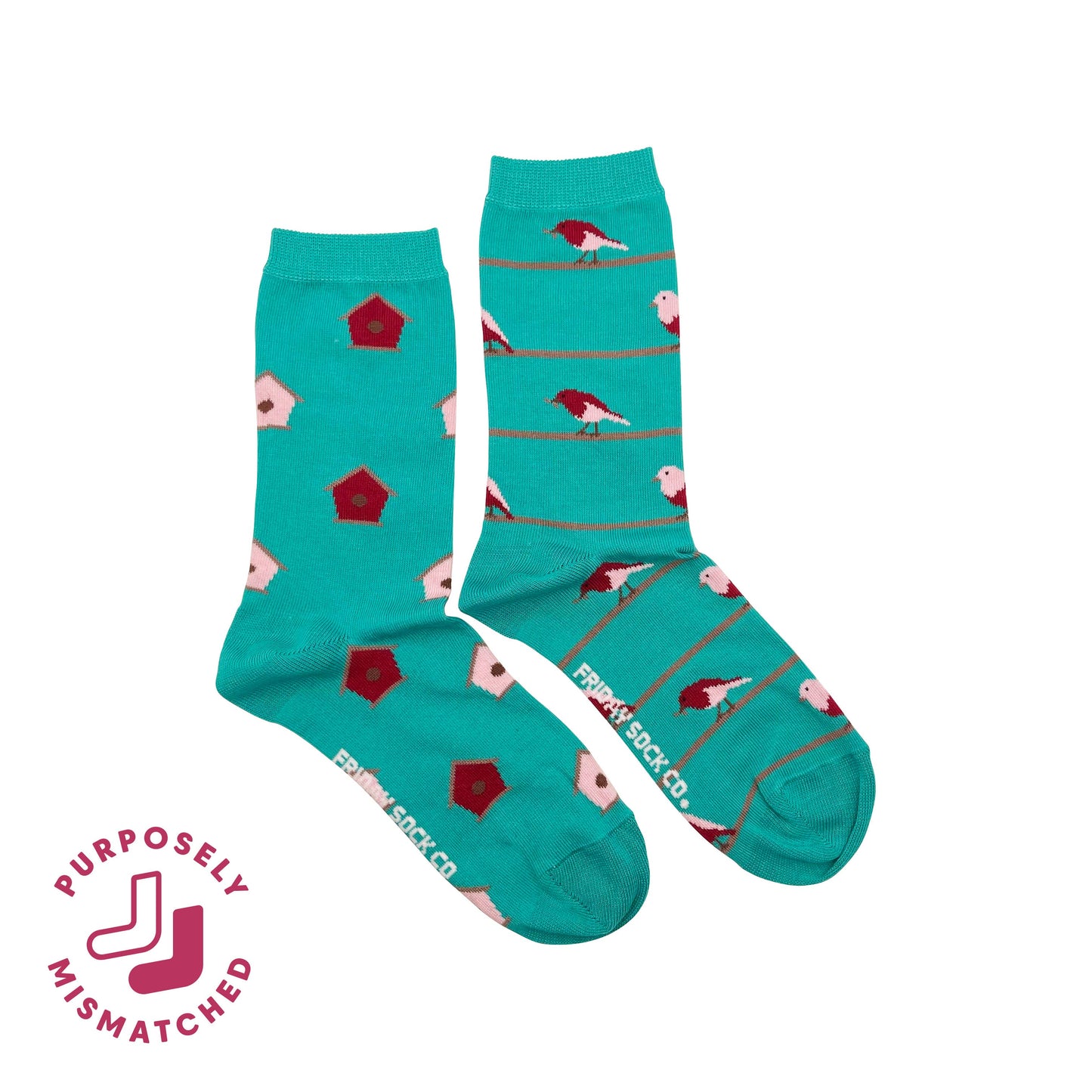 Friday Sock Co. - Women's Socks Birds & Birdhouse