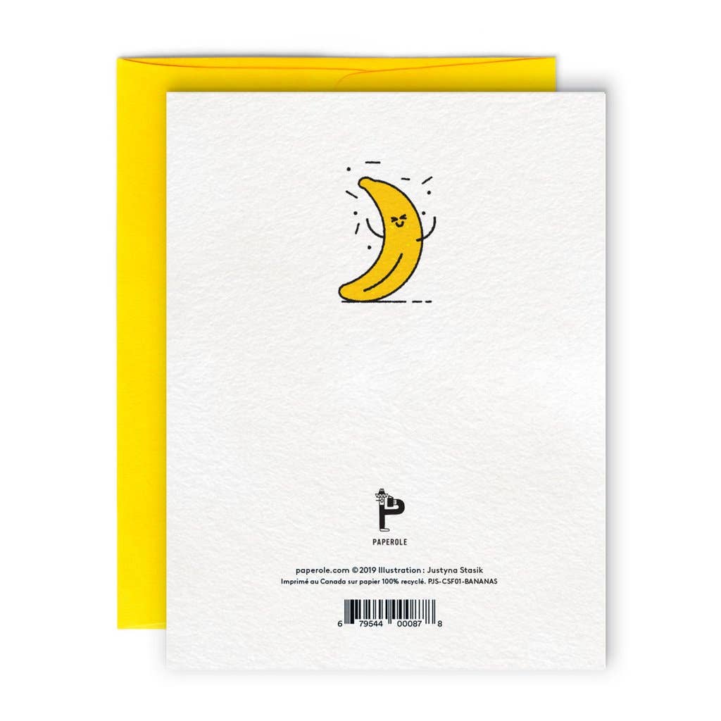 Paperole - BANANAS Greeting card
