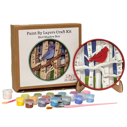 Our Little Makery - Bird Shadow Box Kit