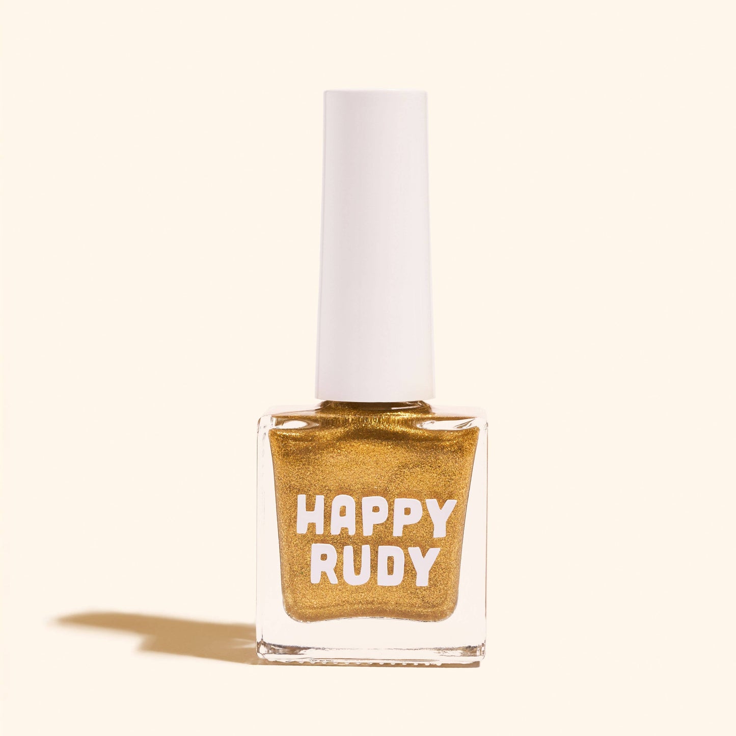 Happy Rudy - Fête | Vegan Nail Polish | Gold Eco-Glitter | Celebration