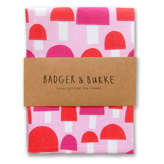 Badger & Burke - Mushroom Tea Towel