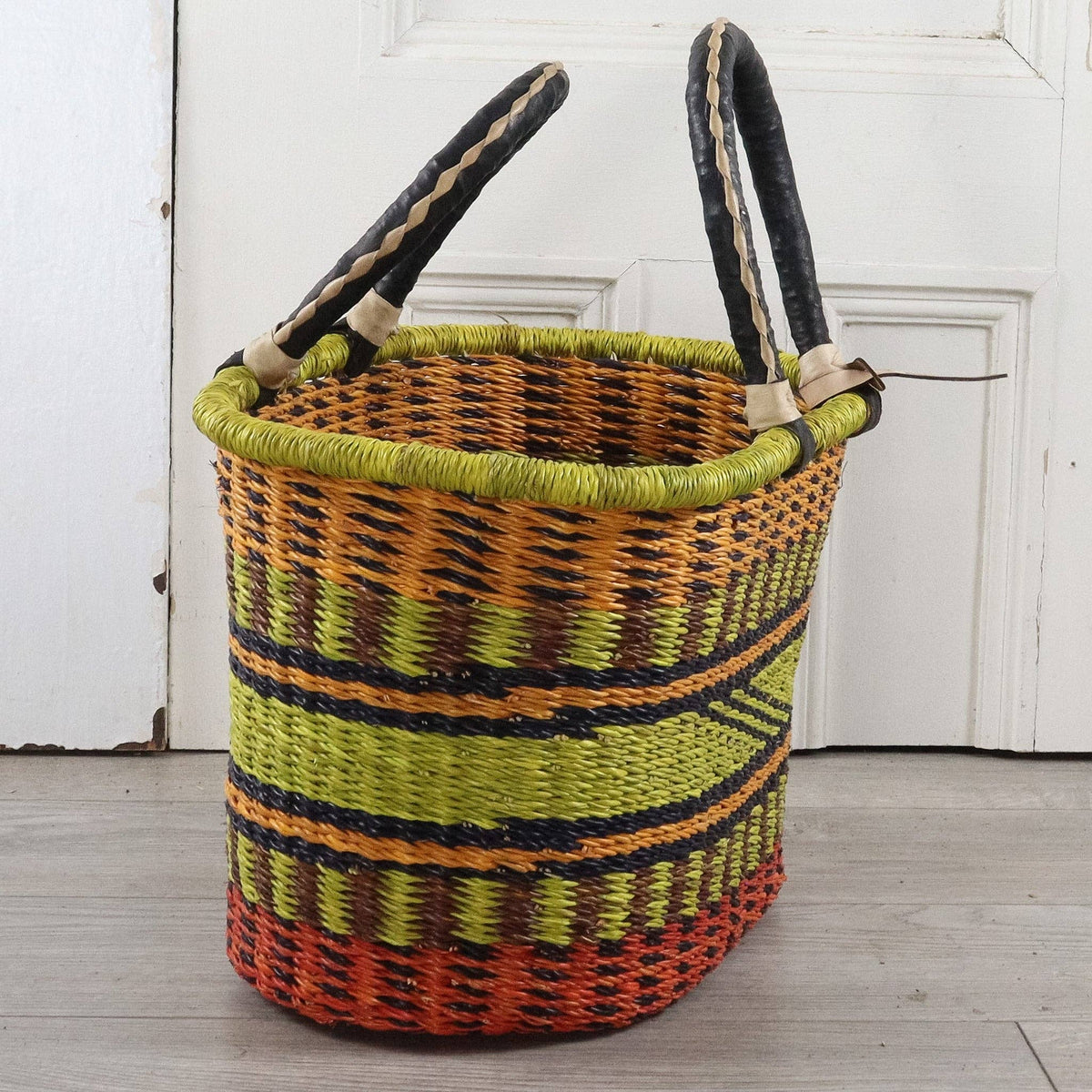 Big Blue Moma - Bolga Basket LARGE OVAL (Variety of Colours)