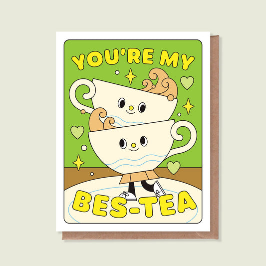 Épée Lapin Studio - You're My Bestea Greeting Card