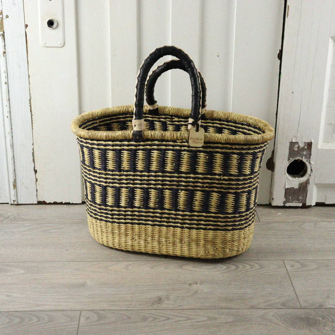 Big Blue Moma - Bolga Basket MEDIUM OVAL (Variety of Colours)