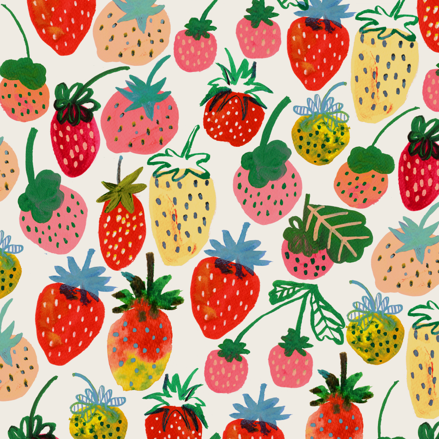 Paperole - STRAWBERRIES Wrapping Paper