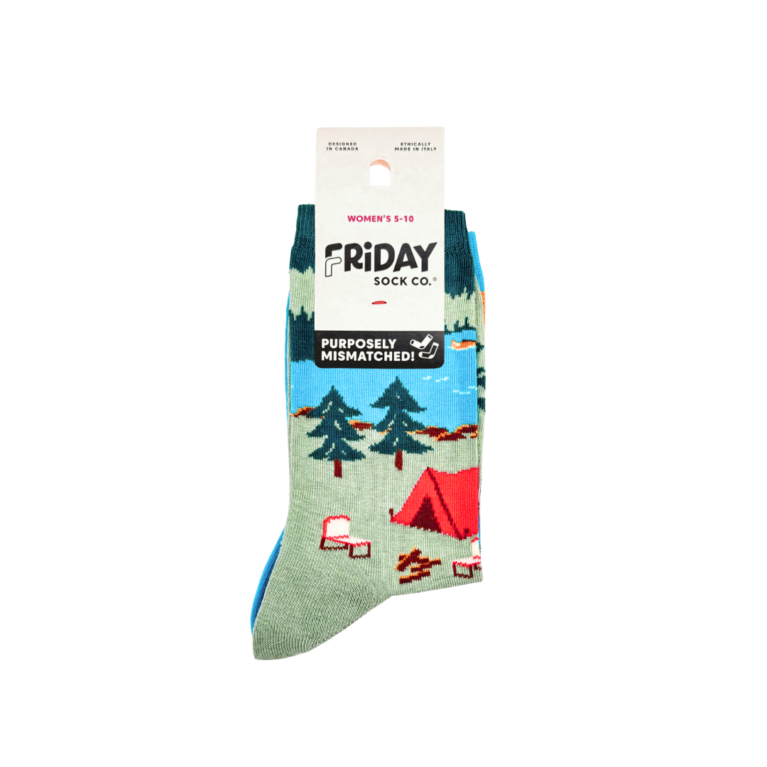 Friday Sock Co. - Women's Canada Mountain Scene Socks