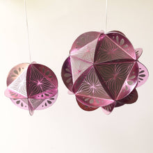 Kiss the Paper - Ornament Kit (Pink/Grey) Poinsettia 8 Sided