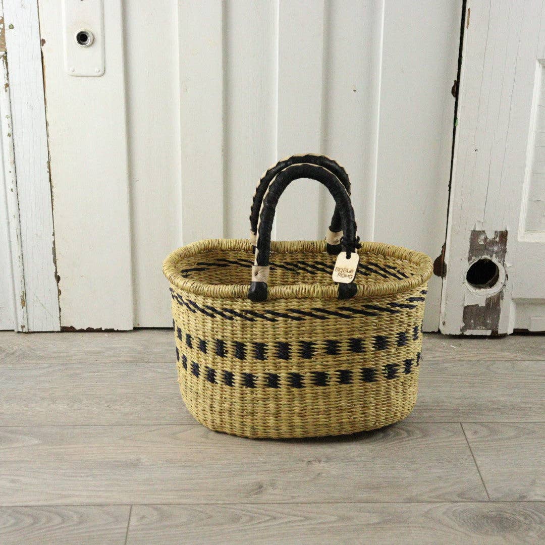 Big Blue Moma - Bolga Basket MEDIUM OVAL (Variety of Colours)