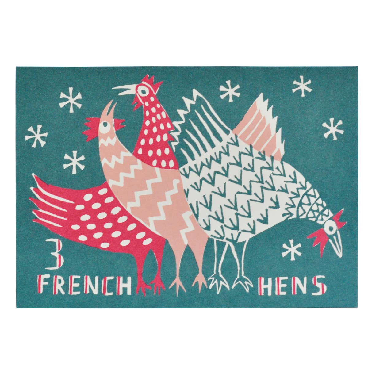 Cambridge Imprint - Card Three French Hens