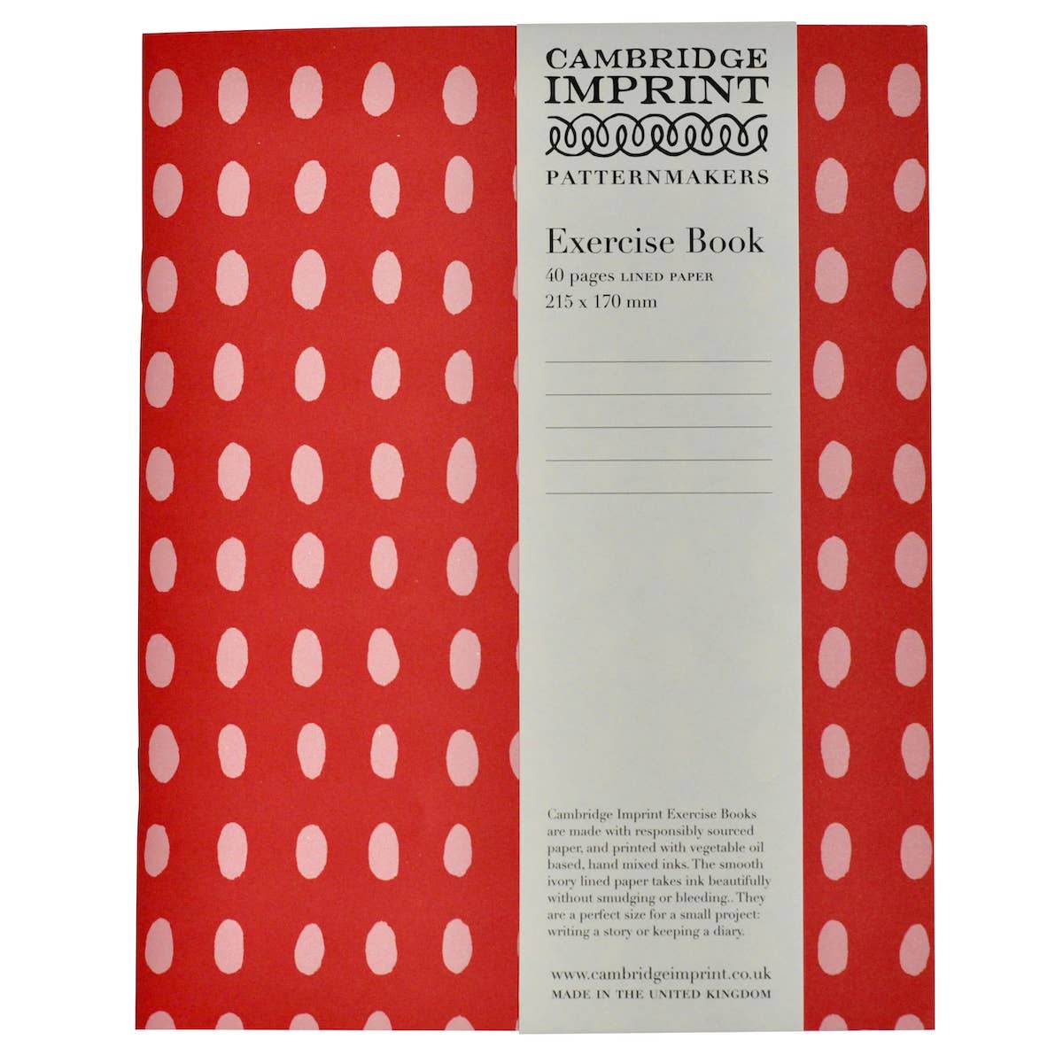 Cambridge Imprint - EXERCISE BOOK Bean Summer Pudding (Lined)
