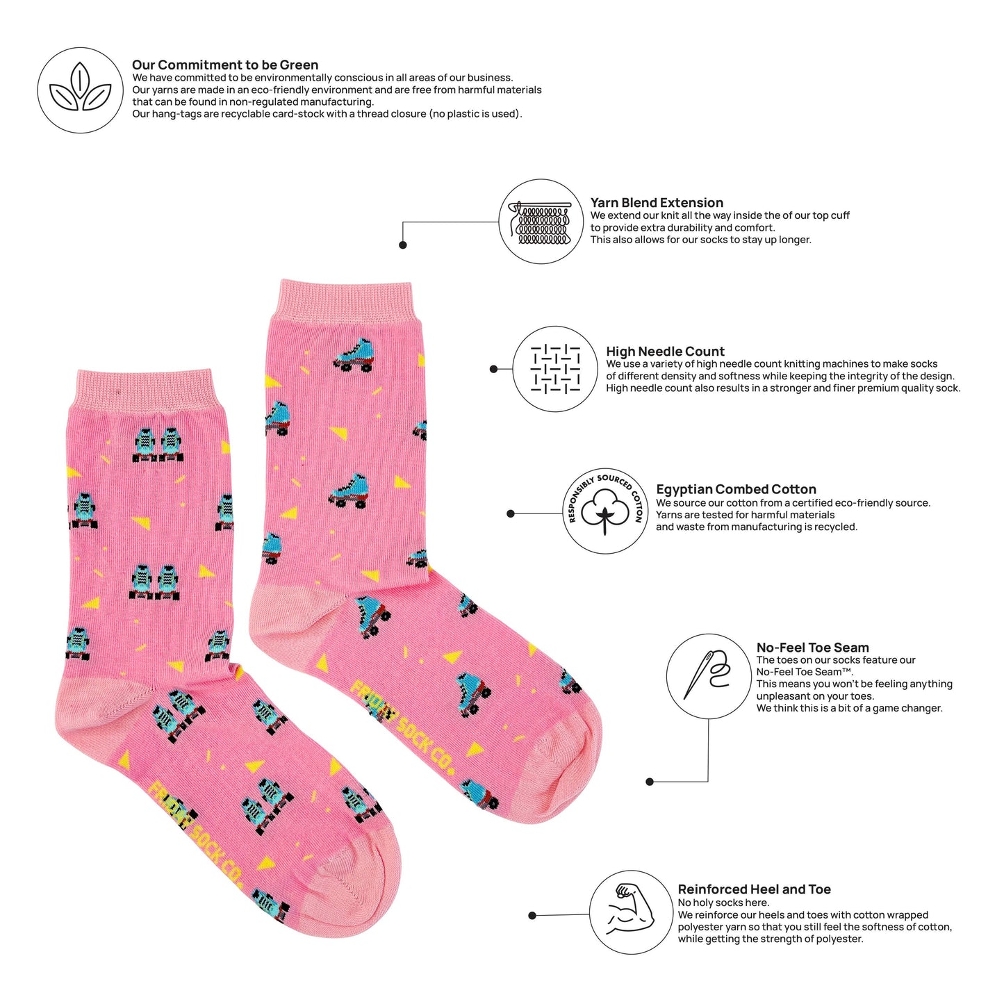 Friday Sock Co. - Women's Roller Skate Socks