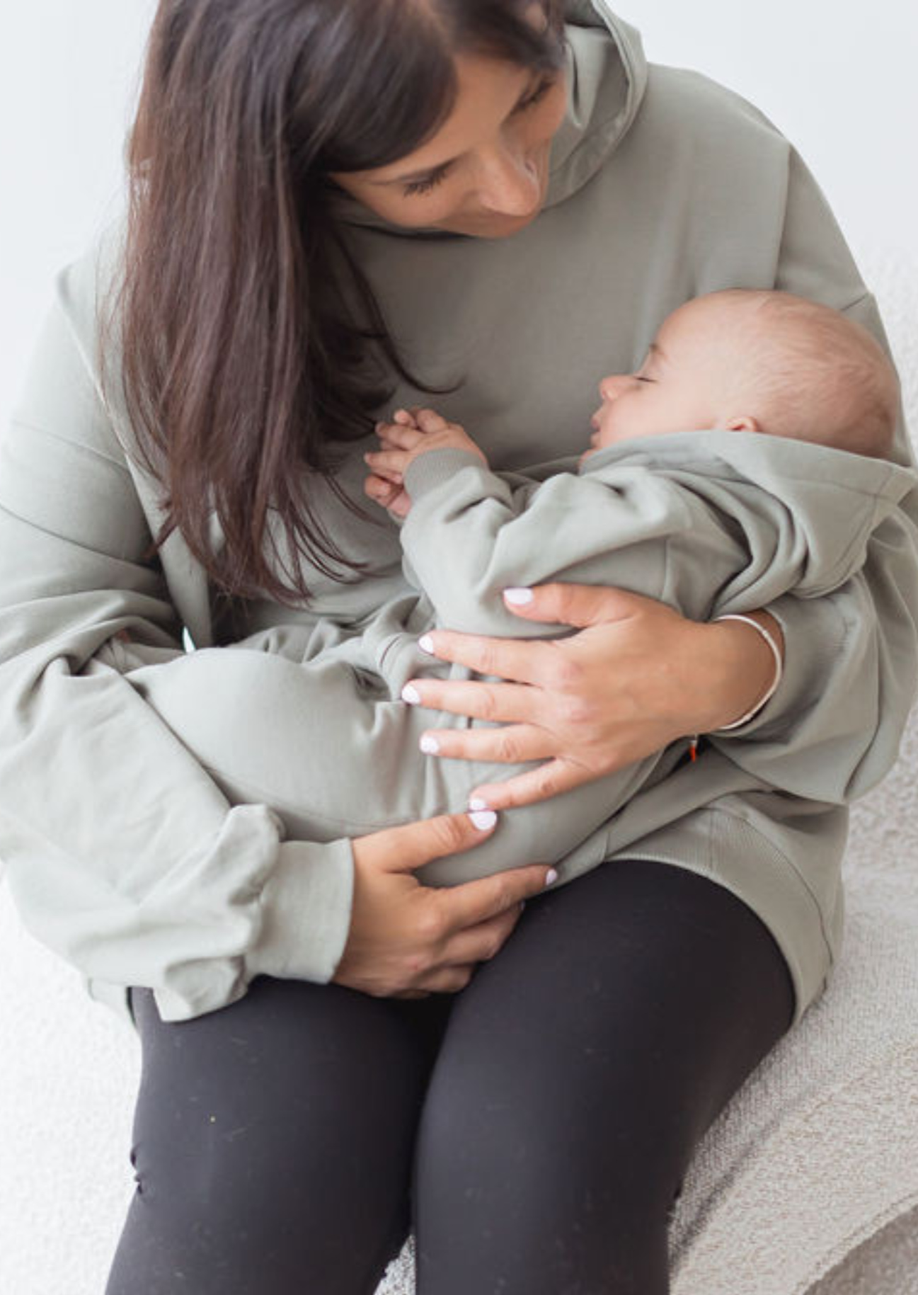 Mila & Co. - Hoodie Romper | Basil