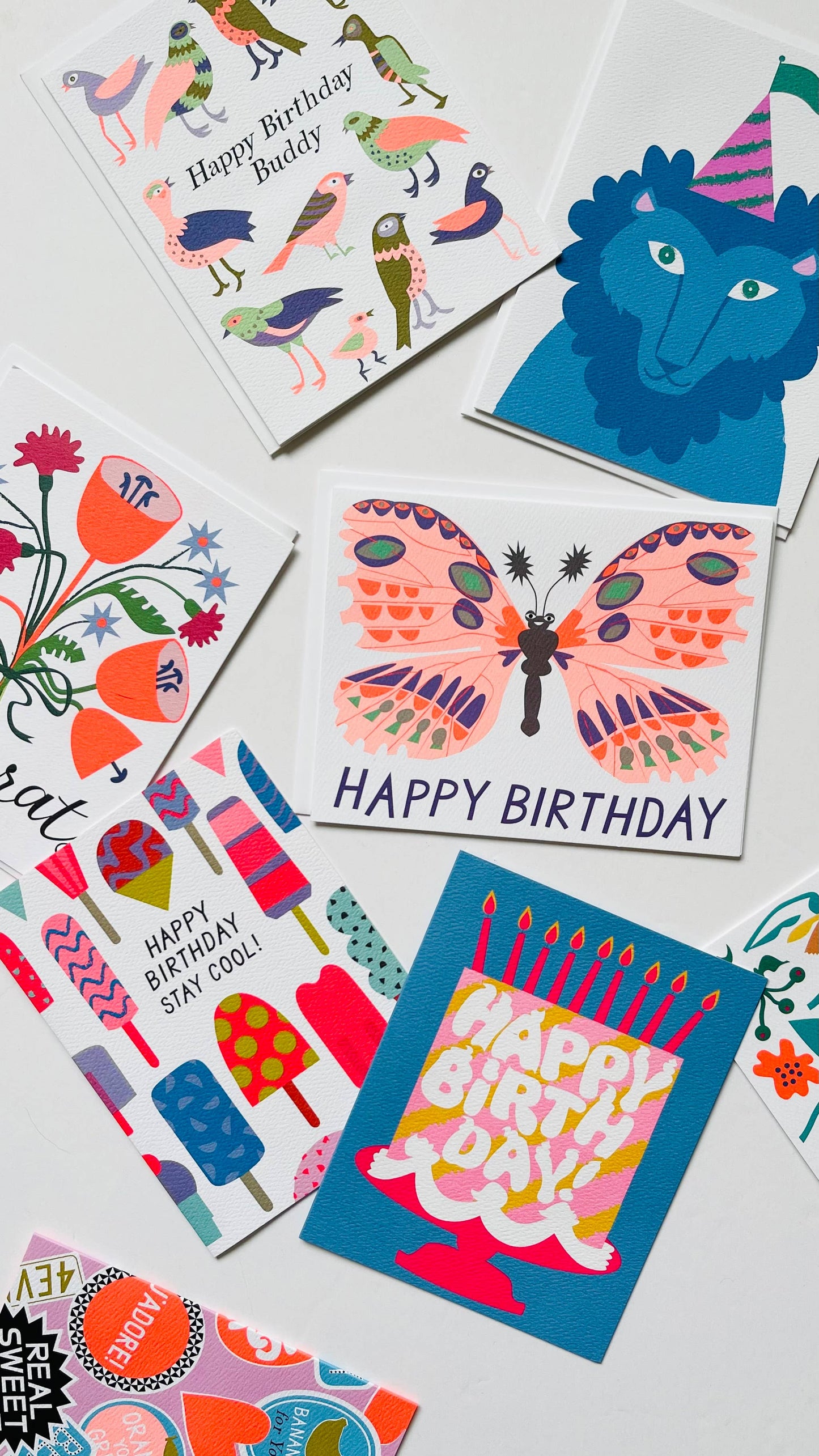 Banquet Workshop - Happy Birthday Buddy Birds Note Card