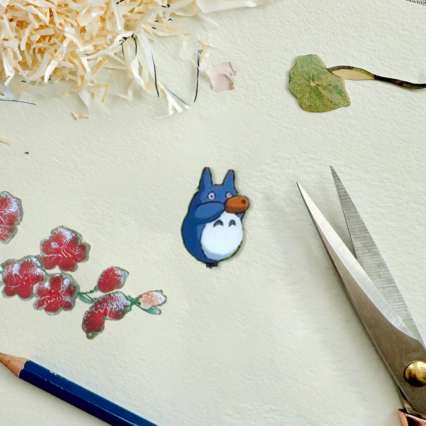Clever Clippings - Ghibli Inspired: Totoro - Whispers of Adventure (8" X 10")