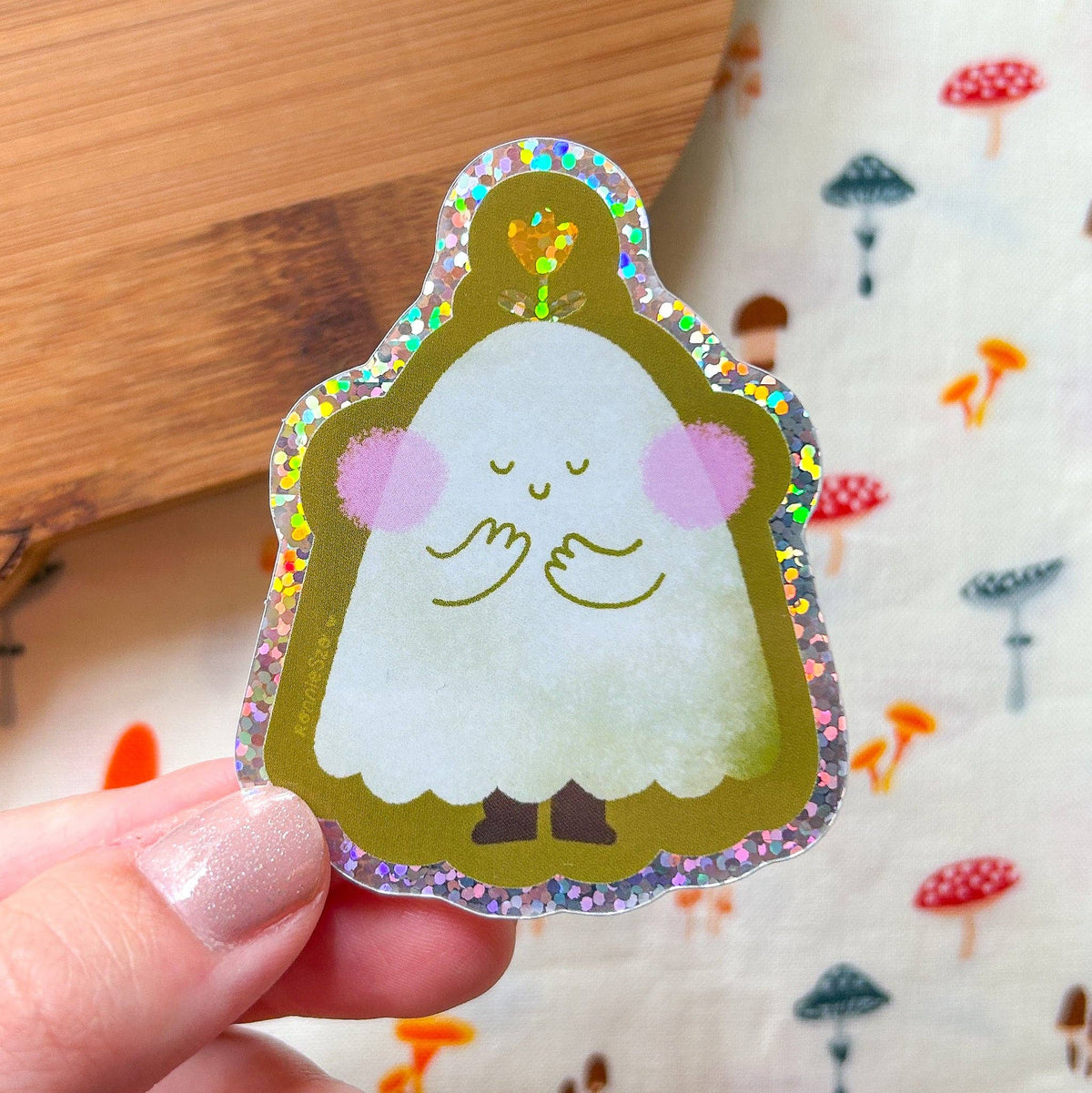 RonnieSzo Art - TULIP GHOST Holographic Sticker