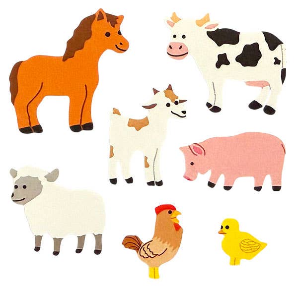 Sticker Garden - Classic Farm Animals Stickers