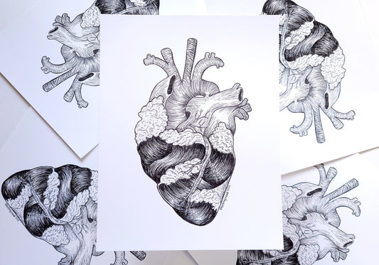 Erin Hollingshead - "Heart of Waves" Art Print