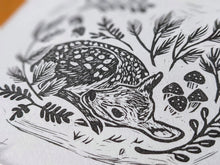 Sang'd Encre Studio - Mini Woodland Linocut Prints