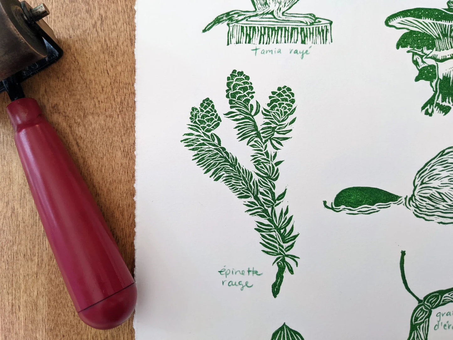 Sang'd Encre Studio - "Dans Les Bois" Linocut Print