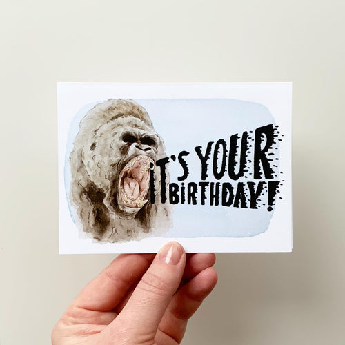 Critter Co. - GORILLA BIRTHDAY Card