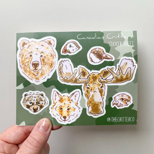 Critter Co. - CANADIAN CRITTER Sticker Sheet