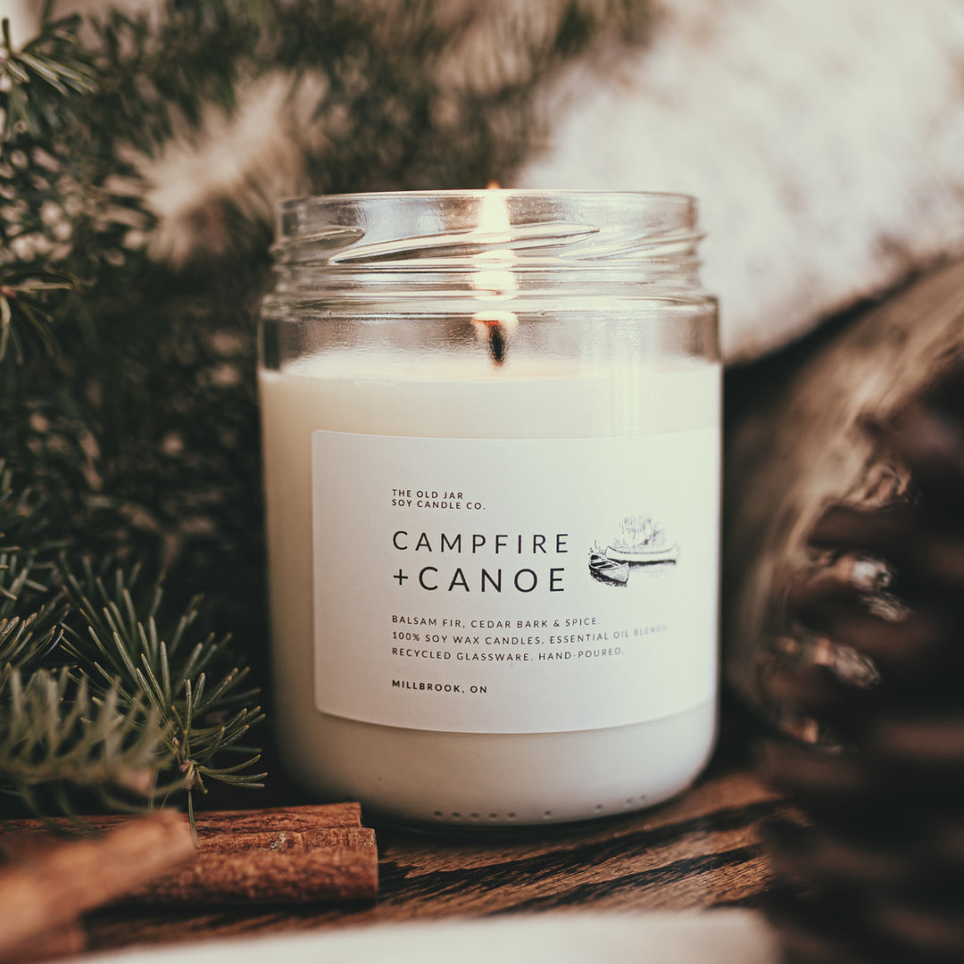 Old Jar Candle Co. - CAMPFIRE + CANOE Soy Candle