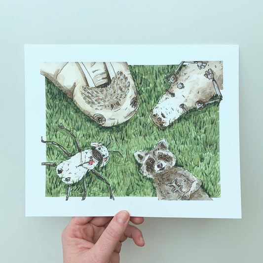 Critter Co. - INTO THE FOREVER AND BEAUTIFUL SKY Print (8" X 10")