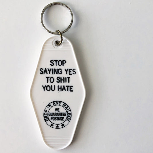 pixel paper hearts - SHIT YOU HATE Keychain