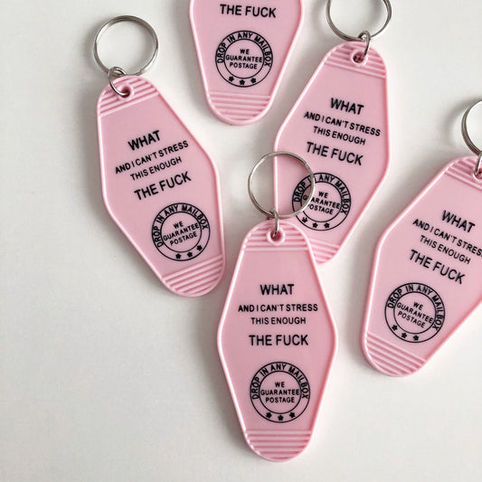 pixel paper hearts - WTF Keychain