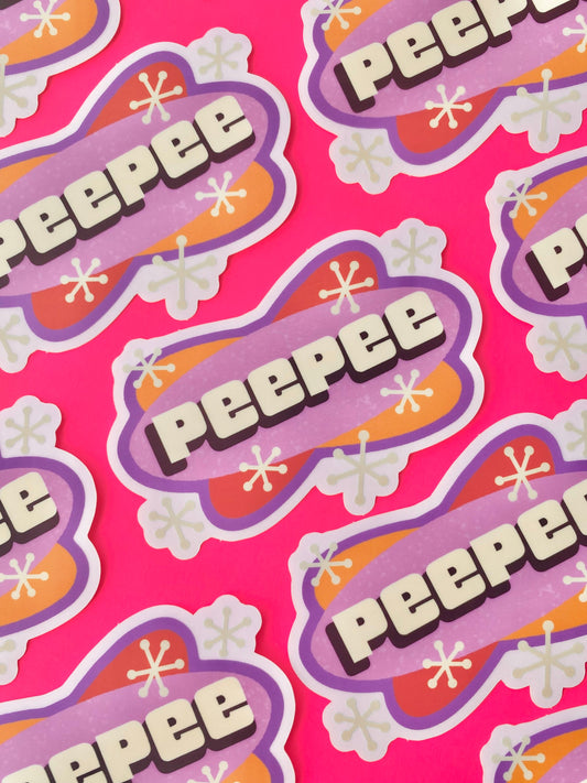 Rains Droplets - PEEPEE Sticker