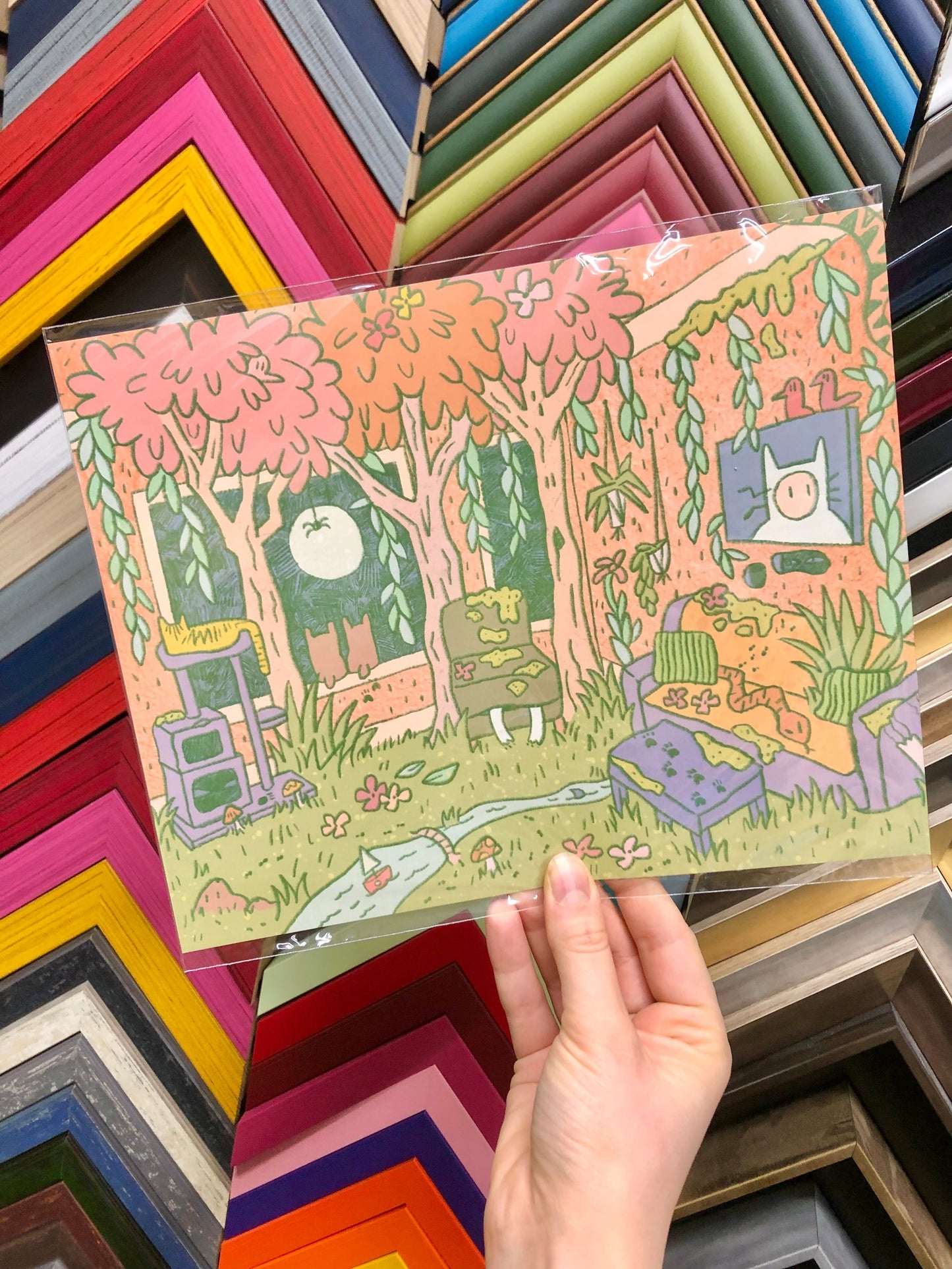 Rains Droplets - JUNGLE FEVER Art Print