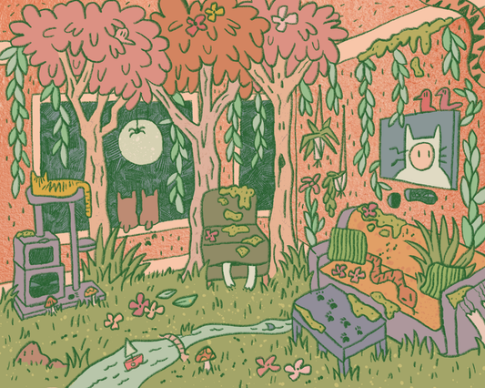 Rains Droplets - JUNGLE FEVER Art Print