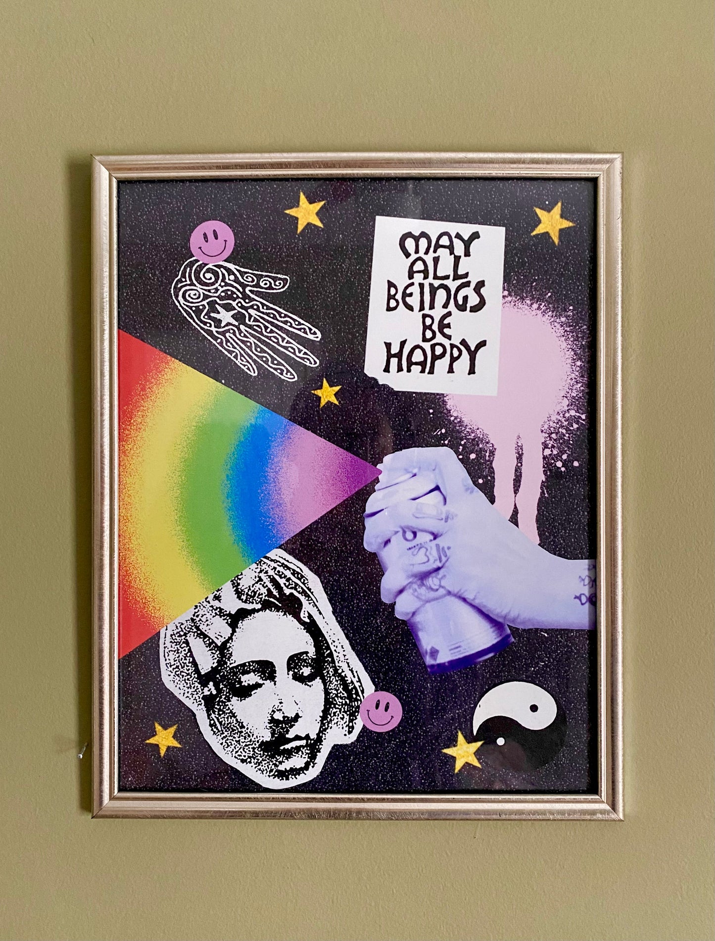 Rains Droplets - MAY ALL BE HAPPY Art Print