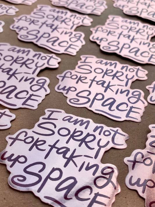 Rains Droplets - TAKING UP SPACE Sticker