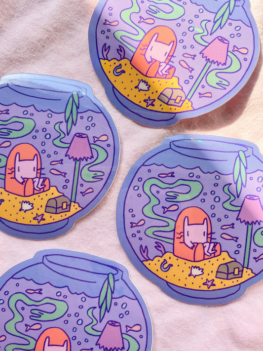 Rains Droplets - FISHBOWL Sticker