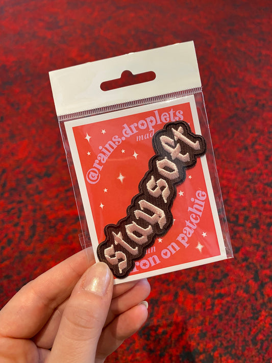 Rains Droplets - STAY SOFT Sew-On Patch