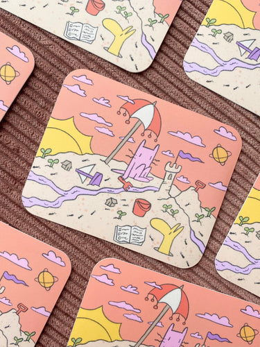 Rains Droplets - PEACHY BEACH Sticker