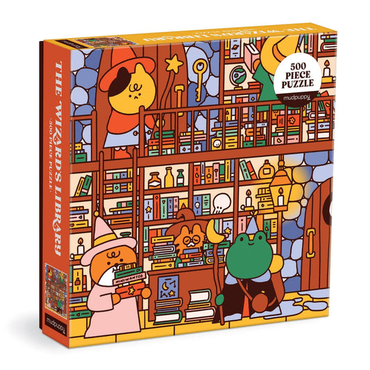mudpuppy - THE WIZARD'S LIBRARY Puzzle (500-Pieces)