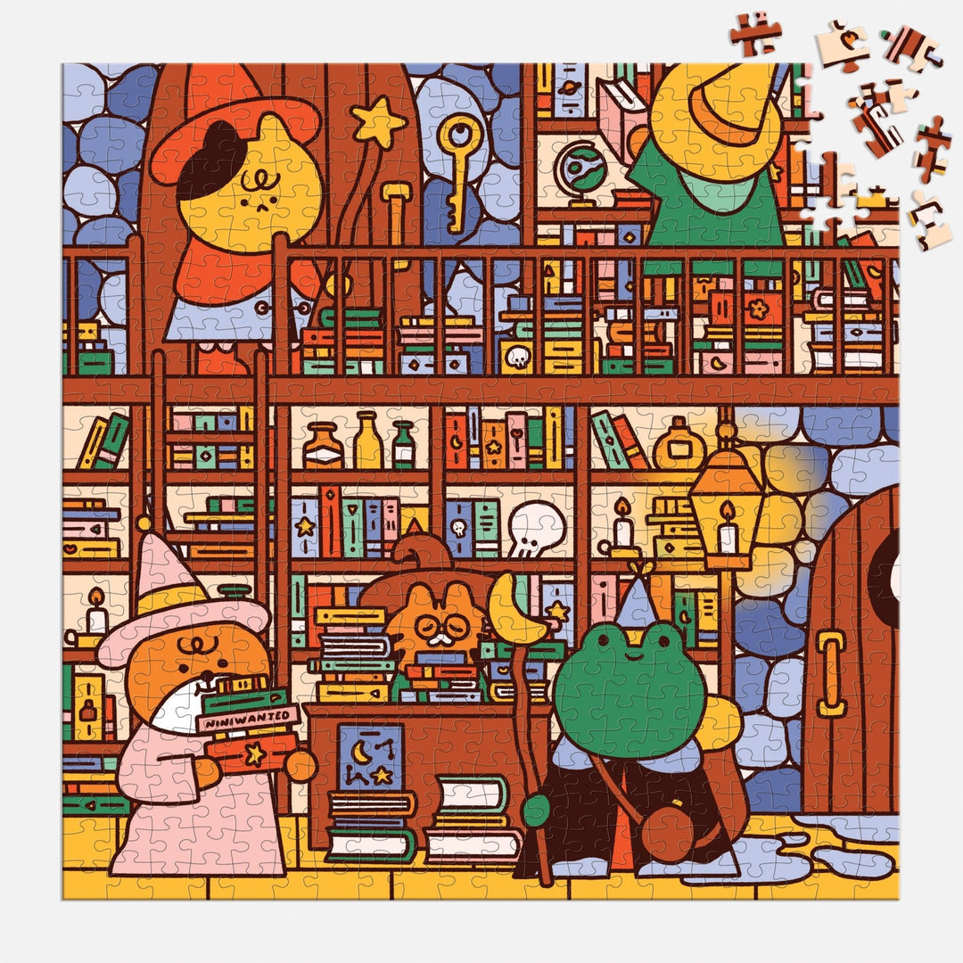 mudpuppy - THE WIZARD'S LIBRARY Puzzle (500-Pieces)
