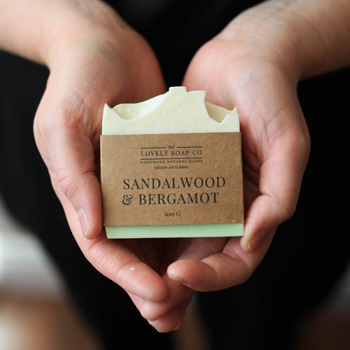 The Lovely Soap Co. - SANDALWOOD & BERGAMOT Bar Soap
