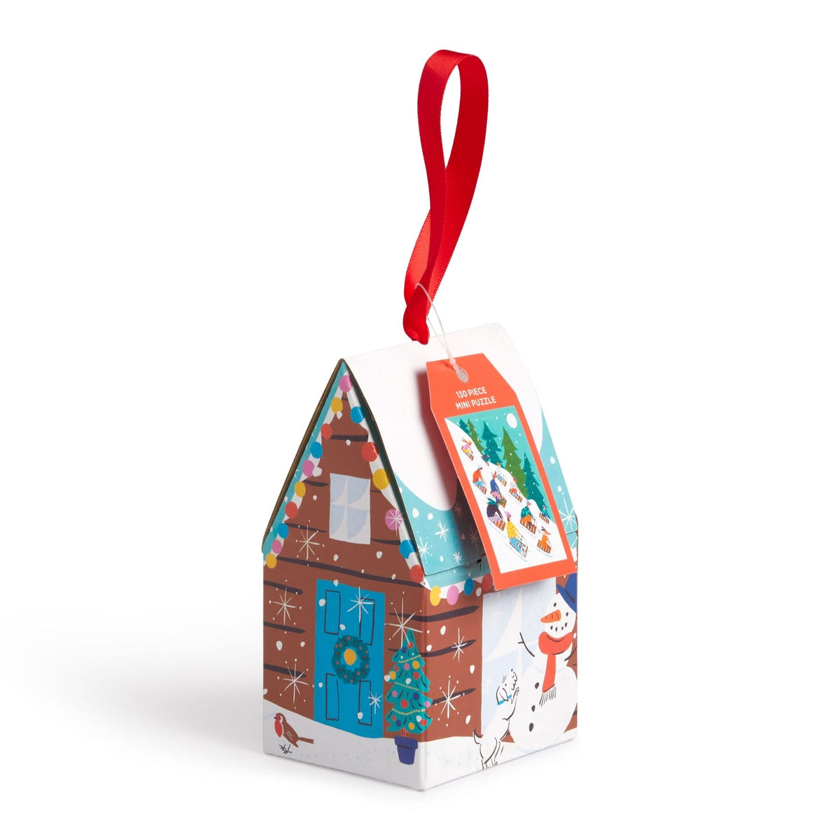 Galison - WINTER SLEDDING Puzzle Ornament (130pc)